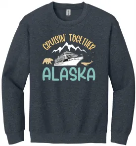 Alaska Cruise Sweatshirt, Family Cruise Matching Gift, Cruise Squad Sweatshirts, Alaska Family Vacation 2025 Sweater, Alaska Adventure Trip Tees (H.Dark Grey, Adult Large)