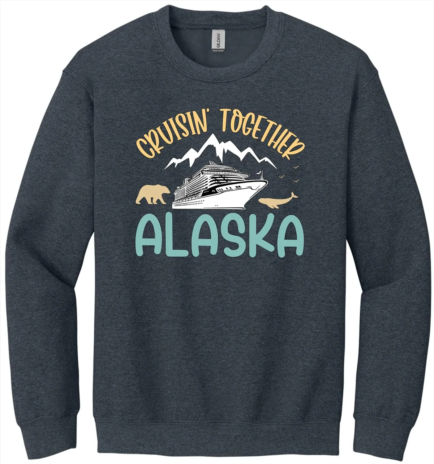Alaska Cruise Sweatshirt, Family Cruise Matching Gift, Cruise Squad Sweatshirts, Alaska Family Vacation 2025 Sweater, Alaska Adventure Trip Tees (H.Dark Grey, Adult Large)