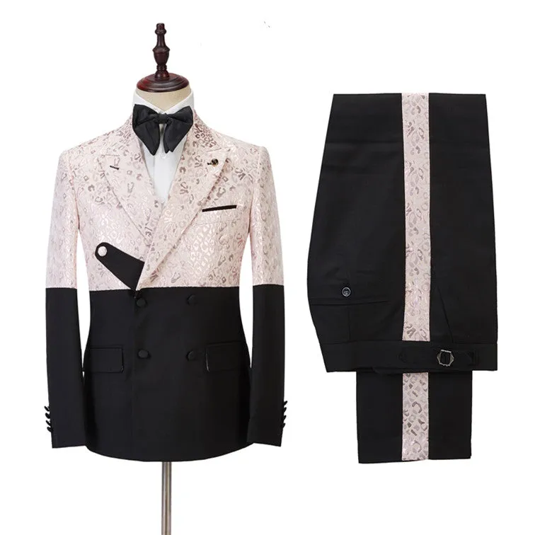 Amazing Peaked Lapel Slim Fit Bespoke Men's Prom Suits Online