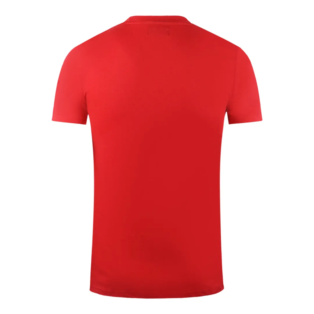 Aquascutum London Aldis Brand Logo Red T-Shirt
