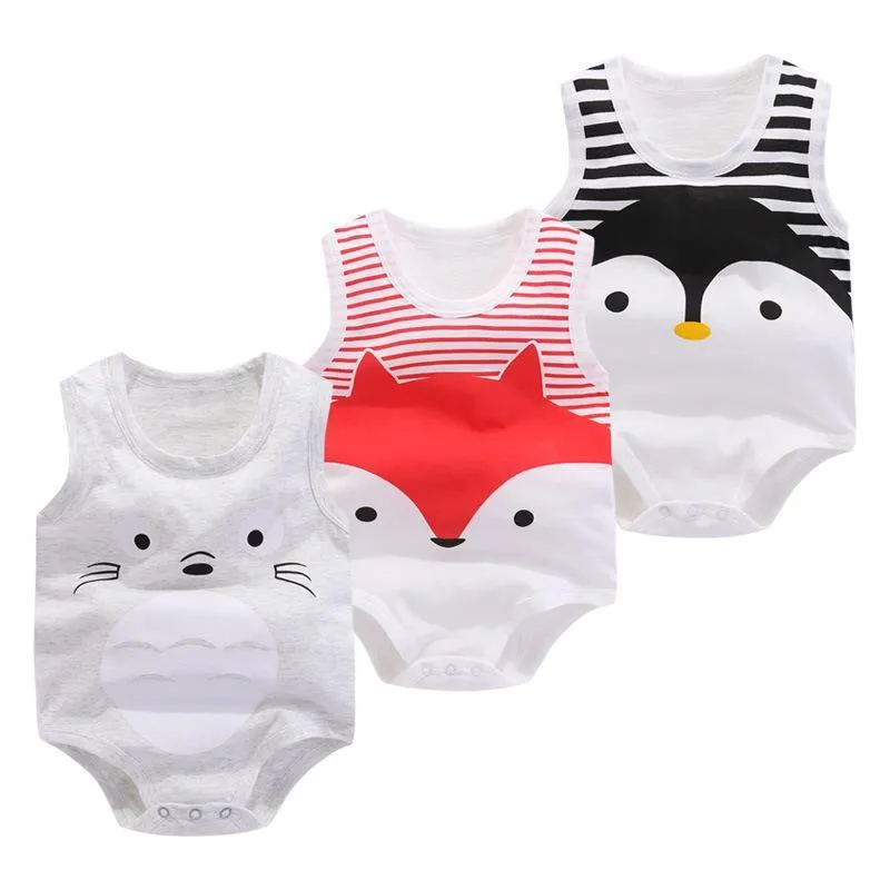 Baby Boys Girls Romper Cartoon Cat
