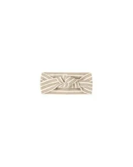 Baby Headband | Ribbed KNotted - Golden Stripe | Quincy Mae