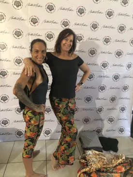 BELL BOTTOMS RED TIGER/HAWAIIAN FLORAL (long length)