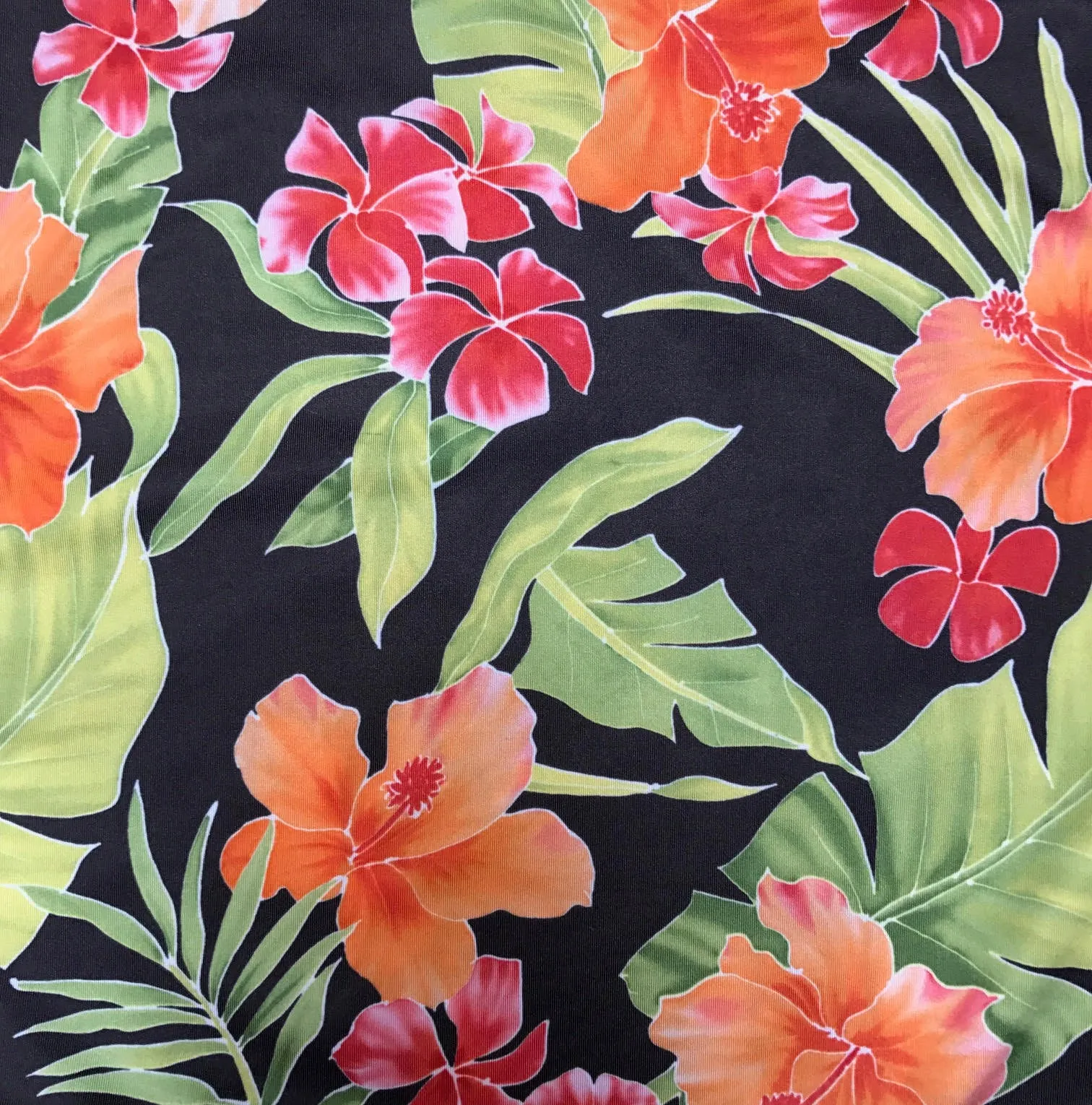 BELL BOTTOMS RED TIGER/HAWAIIAN FLORAL (long length)