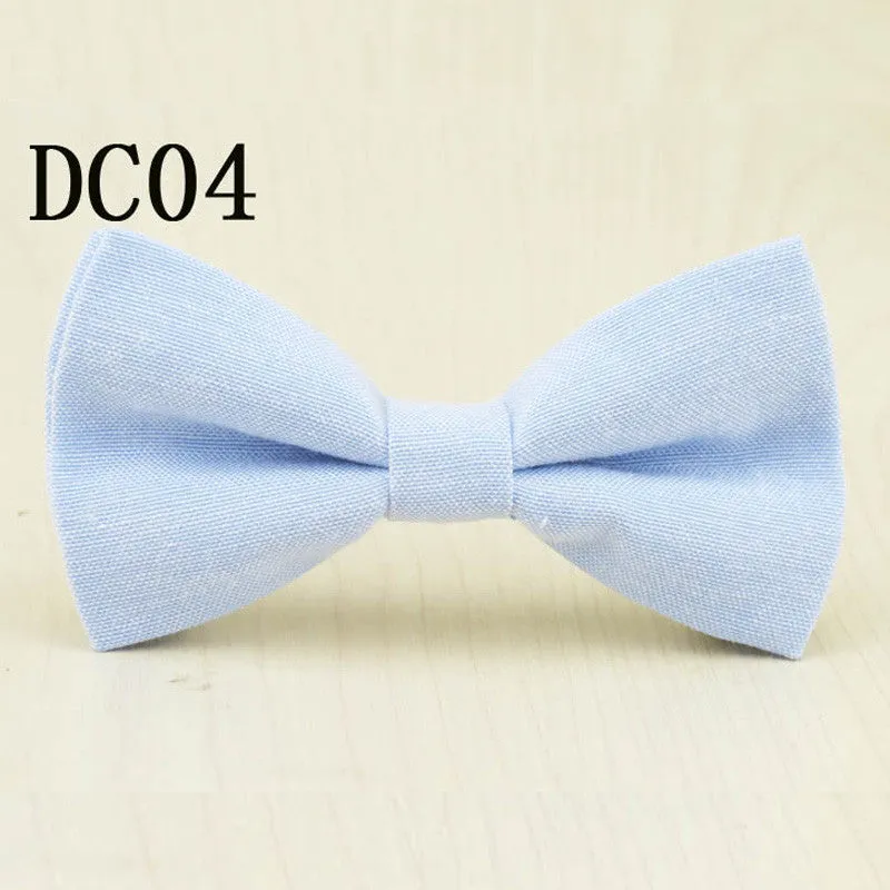 Brand New Children Bow Tie Cute Baby Bowtie Candy Colors Tuxedo Neck tie bow flower Girl Accessory Cotton Kids Bow Ties