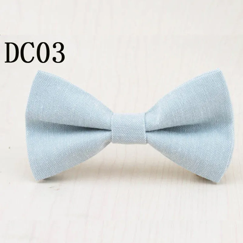 Brand New Children Bow Tie Cute Baby Bowtie Candy Colors Tuxedo Neck tie bow flower Girl Accessory Cotton Kids Bow Ties