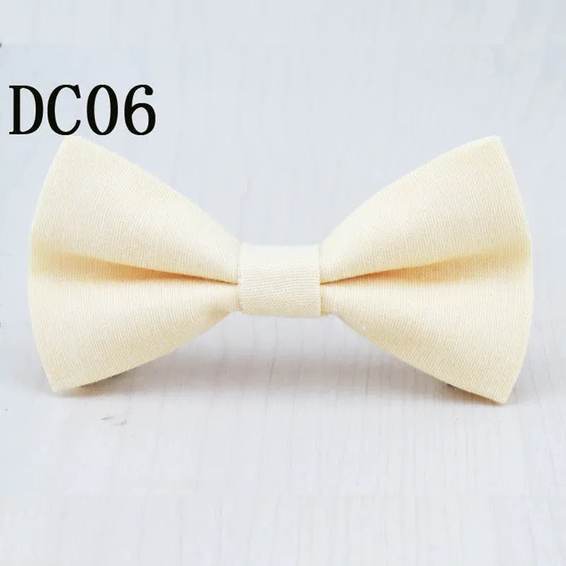 Brand New Children Bow Tie Cute Baby Bowtie Candy Colors Tuxedo Neck tie bow flower Girl Accessory Cotton Kids Bow Ties