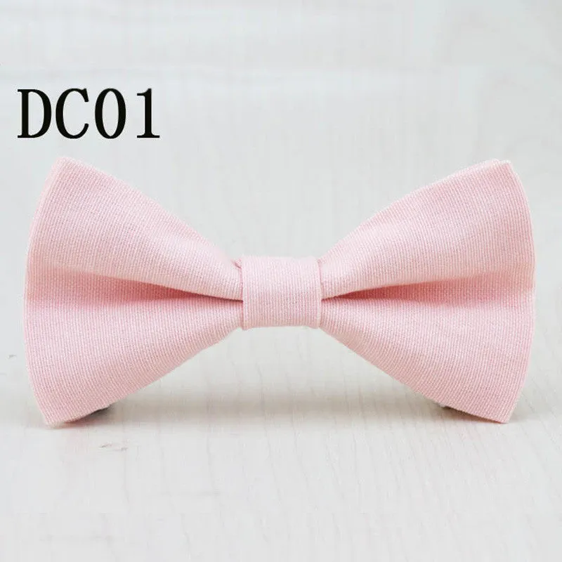 Brand New Children Bow Tie Cute Baby Bowtie Candy Colors Tuxedo Neck tie bow flower Girl Accessory Cotton Kids Bow Ties