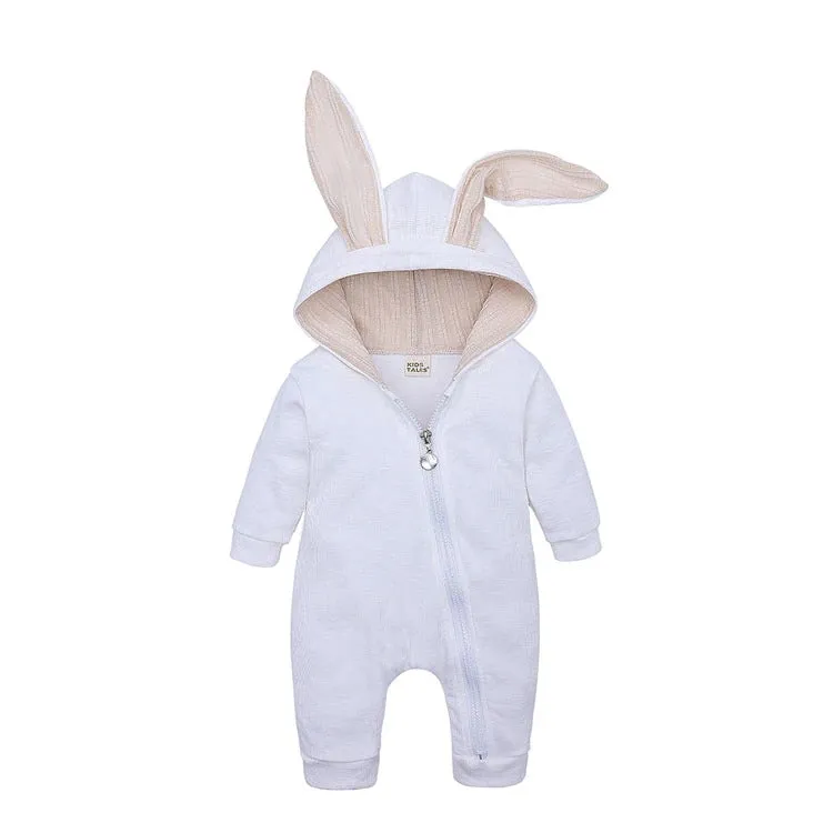 Bunny Baby Rompers Cotton Hoodie