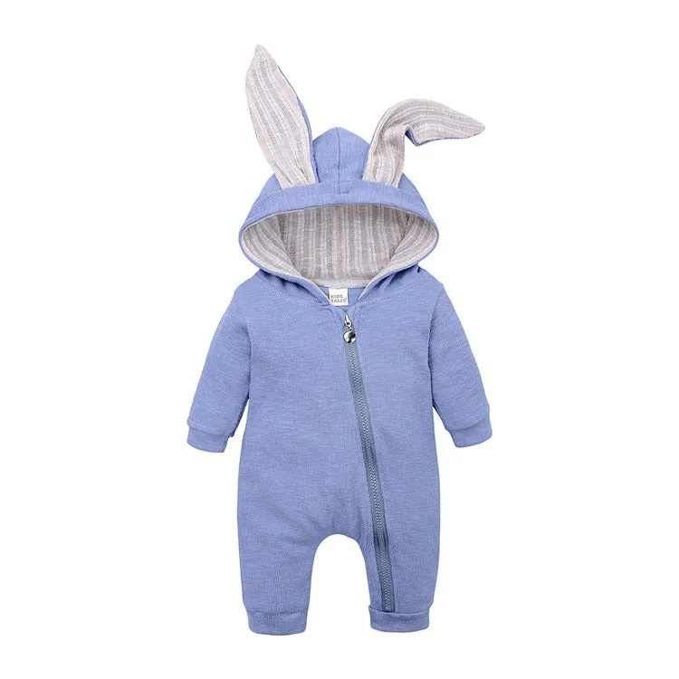 Bunny Baby Rompers Cotton Hoodie
