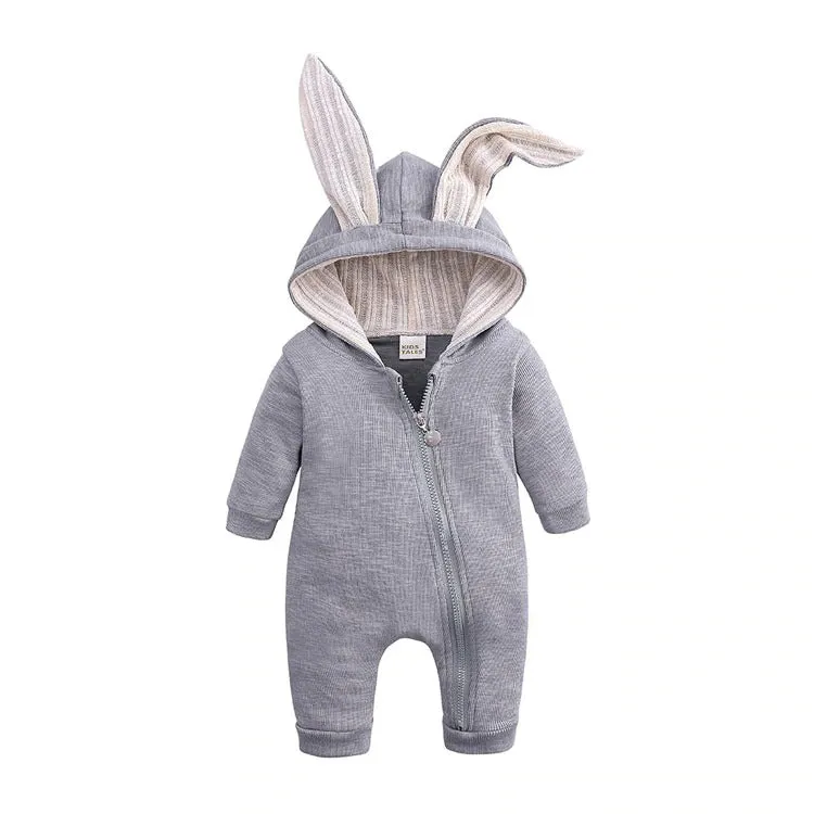 Bunny Baby Rompers Cotton Hoodie