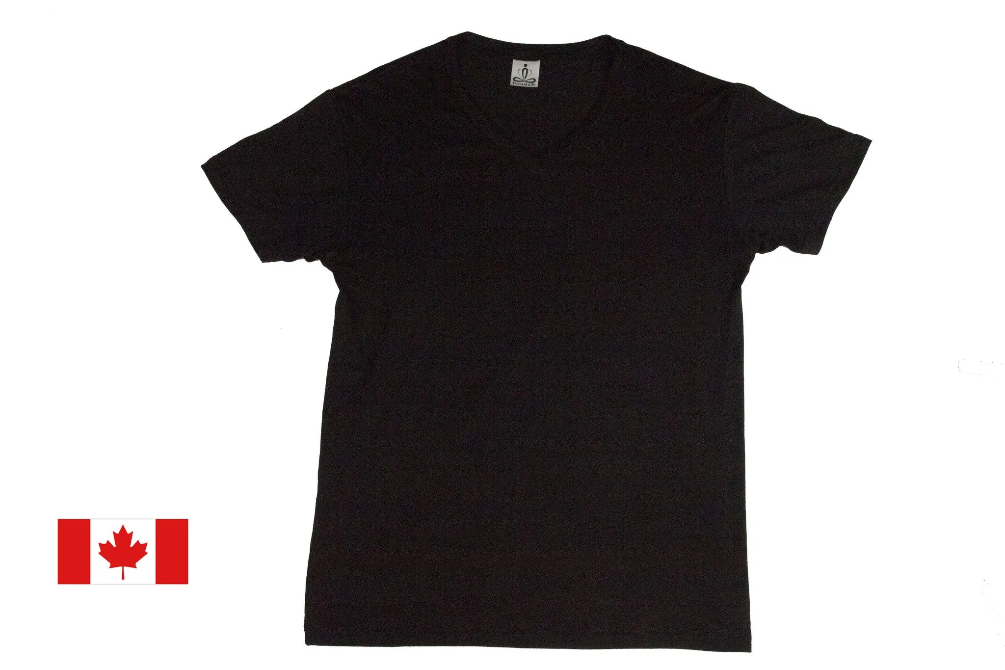Buudah Bamboo Casual V Neck Black