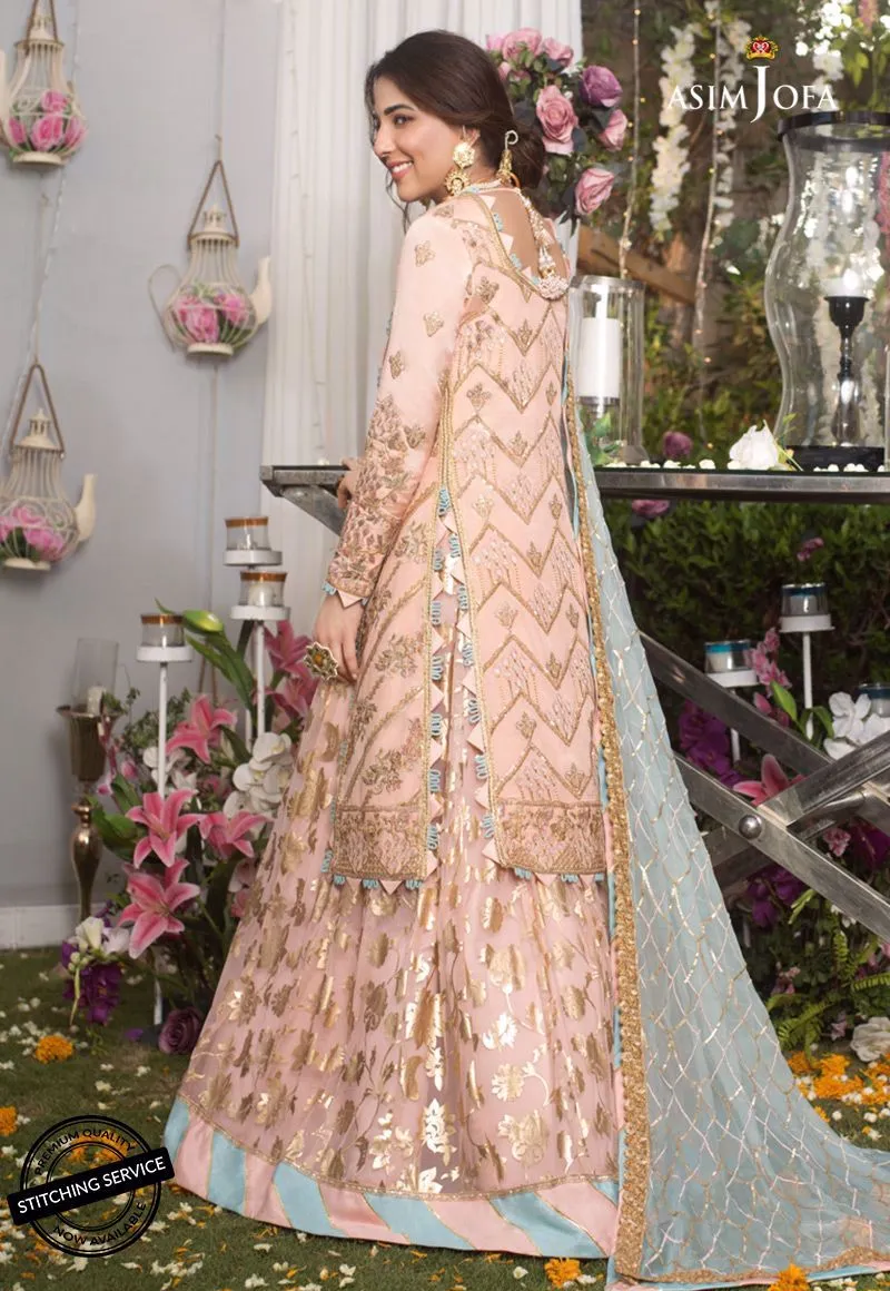 Designer Wedding Party Dress in Peachy Pink Color # C2005