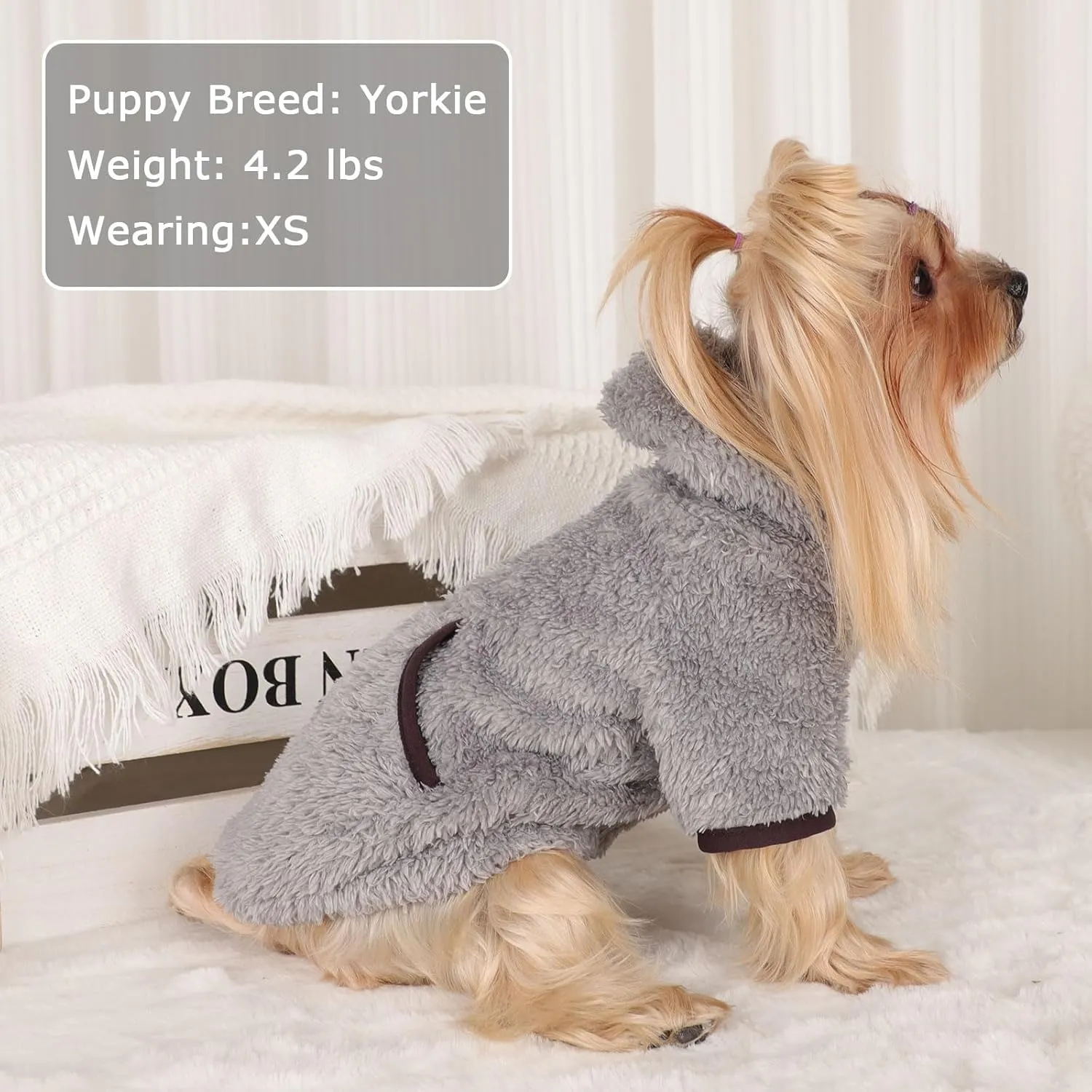 Dog Hoodie Dog Sweater Dog Winter Clothes for Small Dogs Boy Girl Pet Hoodies for Dogs Cold Weather Dog Coats Fall Dog Sweatshirt for Chihuahua Yorkie Cat Sweater Dog Costumes