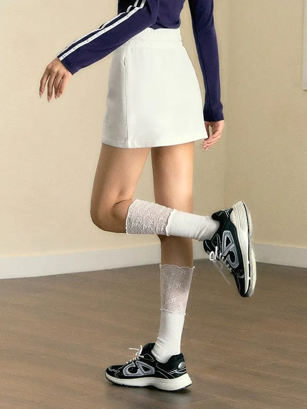 Drawstring Casual Hip Skirt & Long Skirt