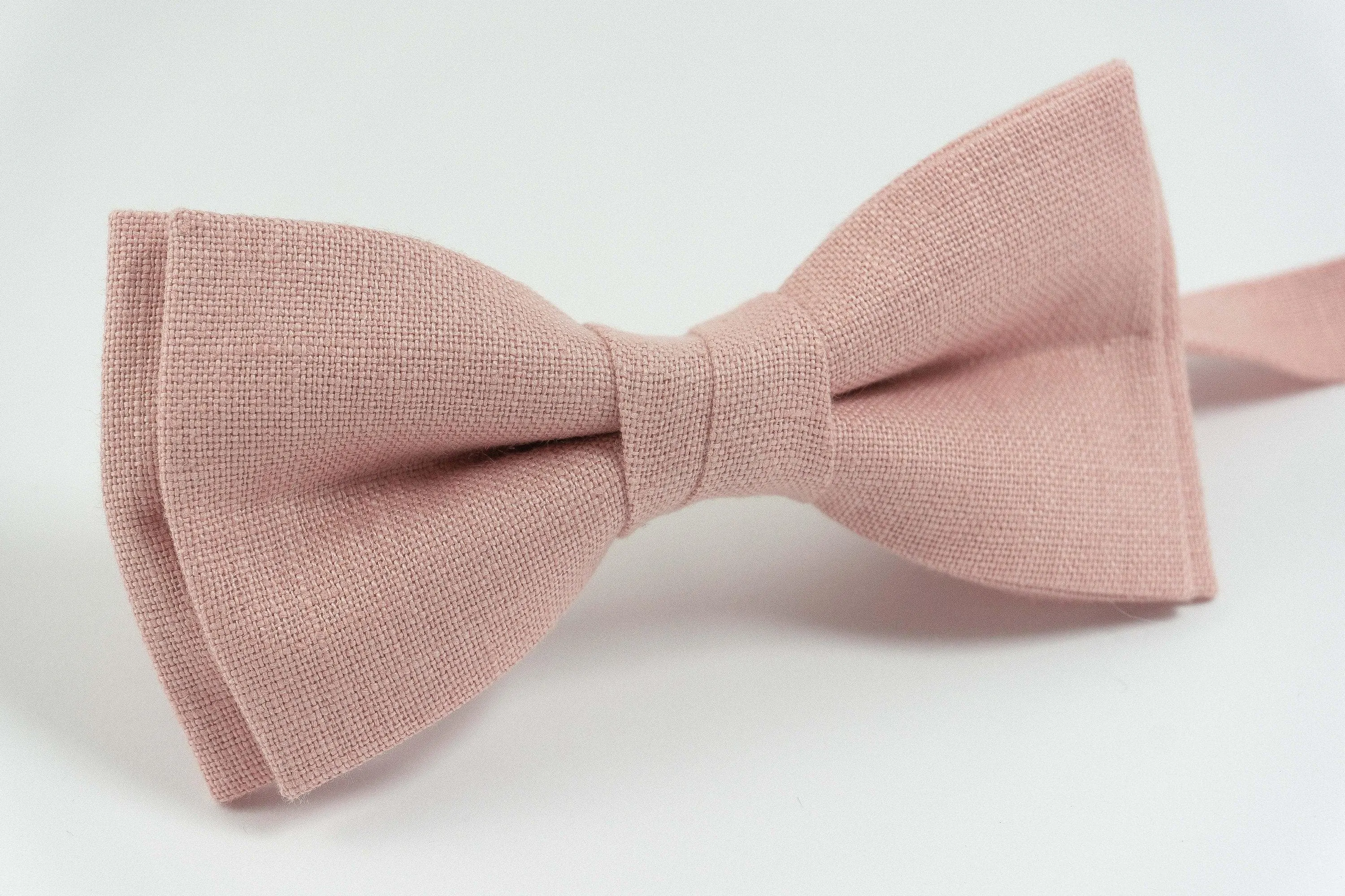 Dusty pink bow tie for men | Bow tie for boys ring bearer