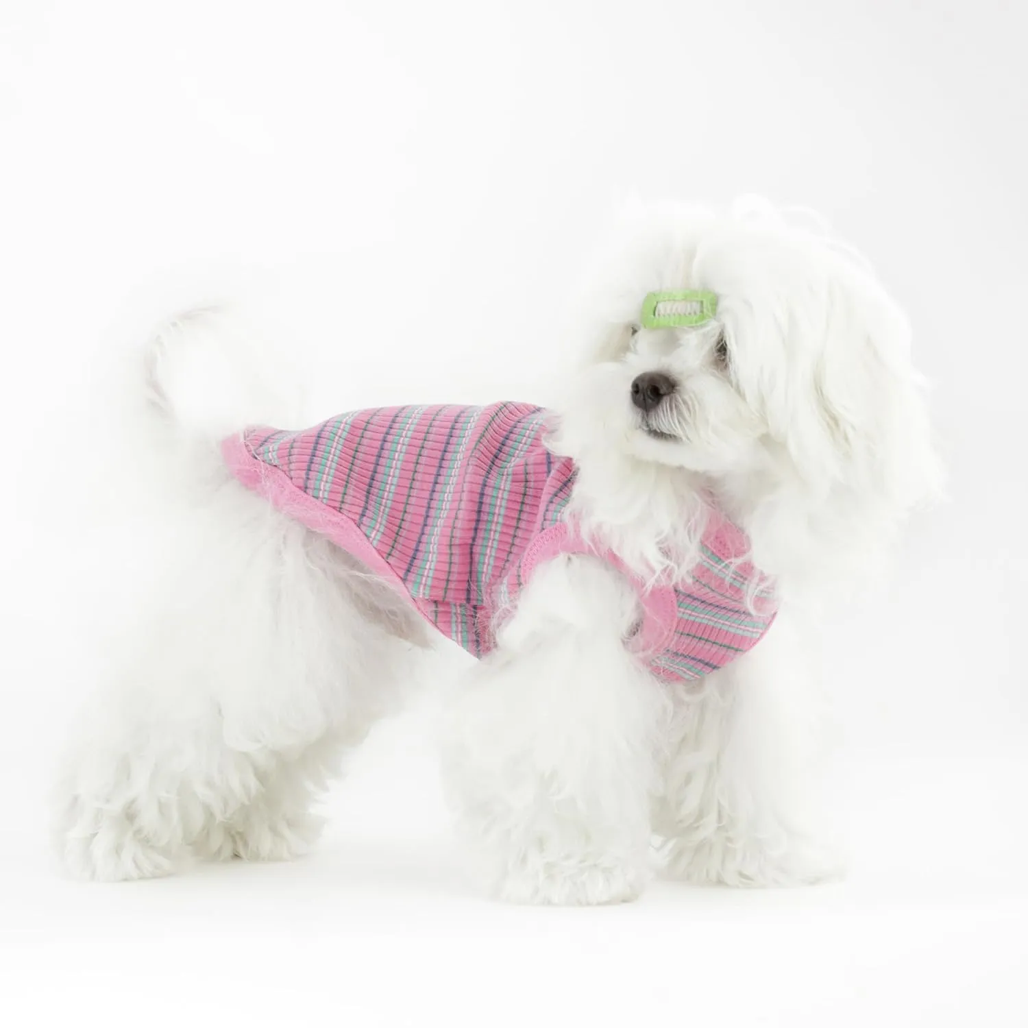Elevate Your Pet's Comfort and Fashion: Premium 100% Cotton Rib Dog Shirt Vest for Small Breeds Like Chihuahuas, Yorkies, and Puppies .Year-Round Style with Tank-Style Puppy Attire Pink X-Small