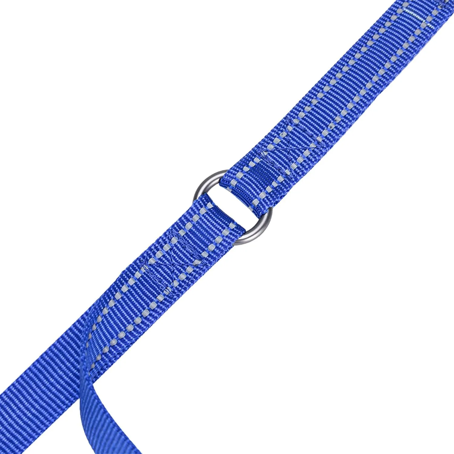 EXCELLENT ELITE SPANKER Reflective Dual Leash - 5FT Double Dog Leash with Padded Handle for Two Dogs Walking & Training (Blue)