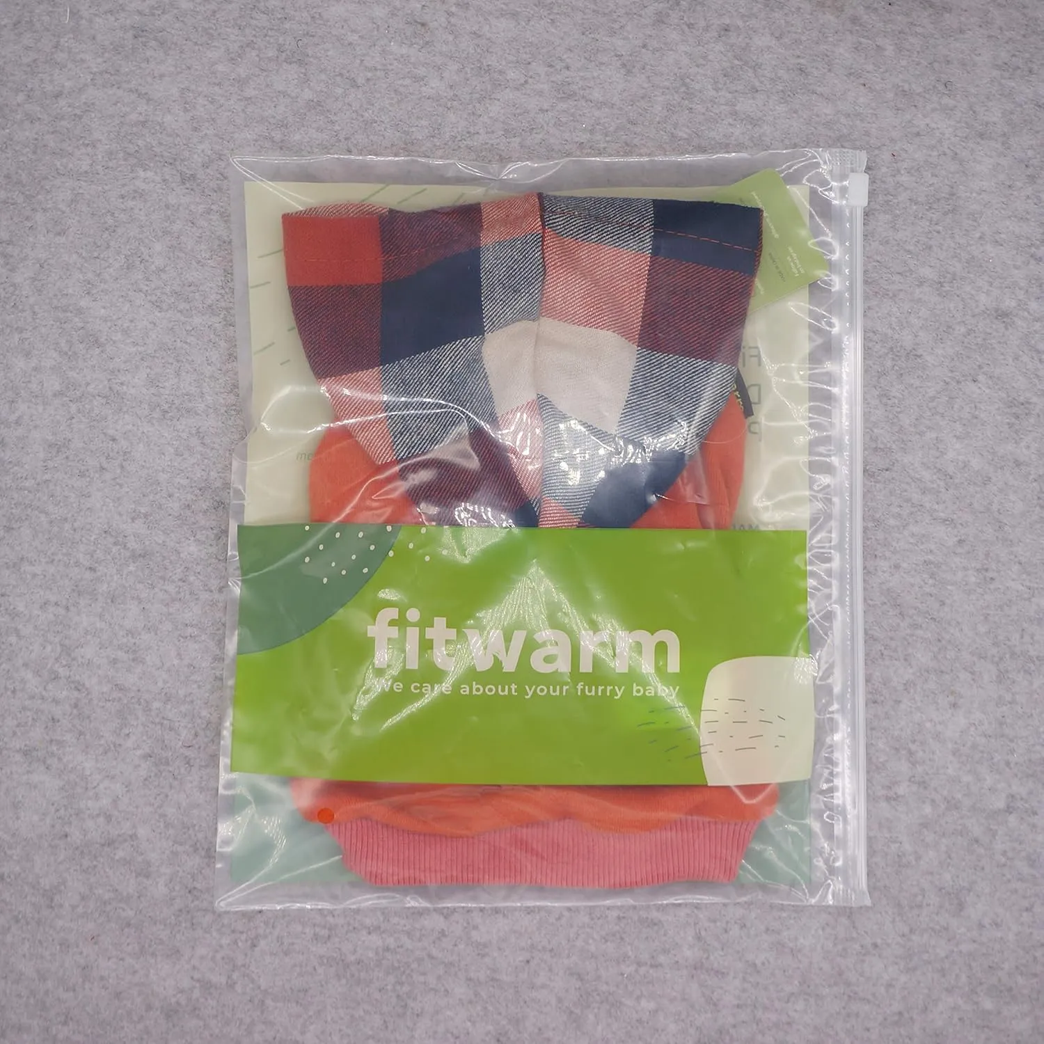 Fitwarm Dog Plaid Shirts Doggie Clothes Puppy Hoodies Cat Hooded T Shirts Pet Outfits Cotton Orange XL