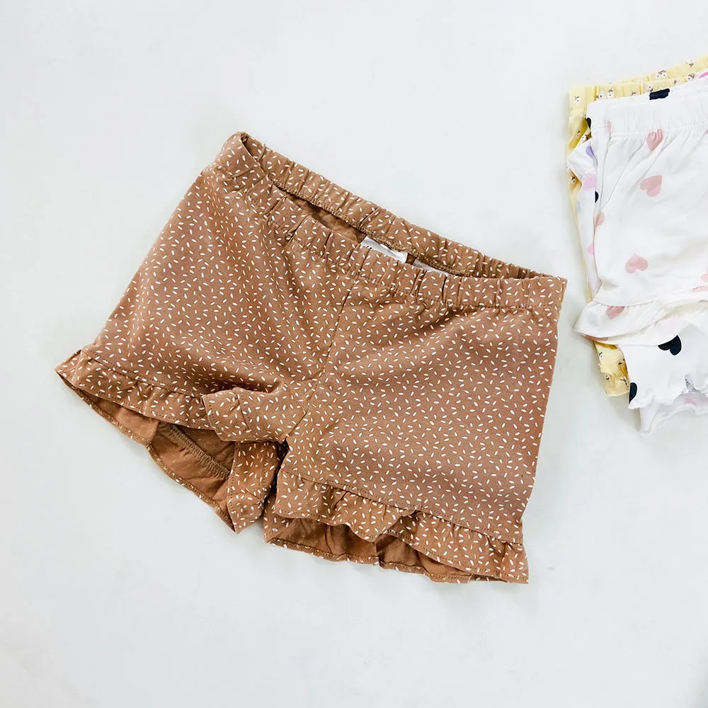 Girls Printed Cotton Jersey Shorts