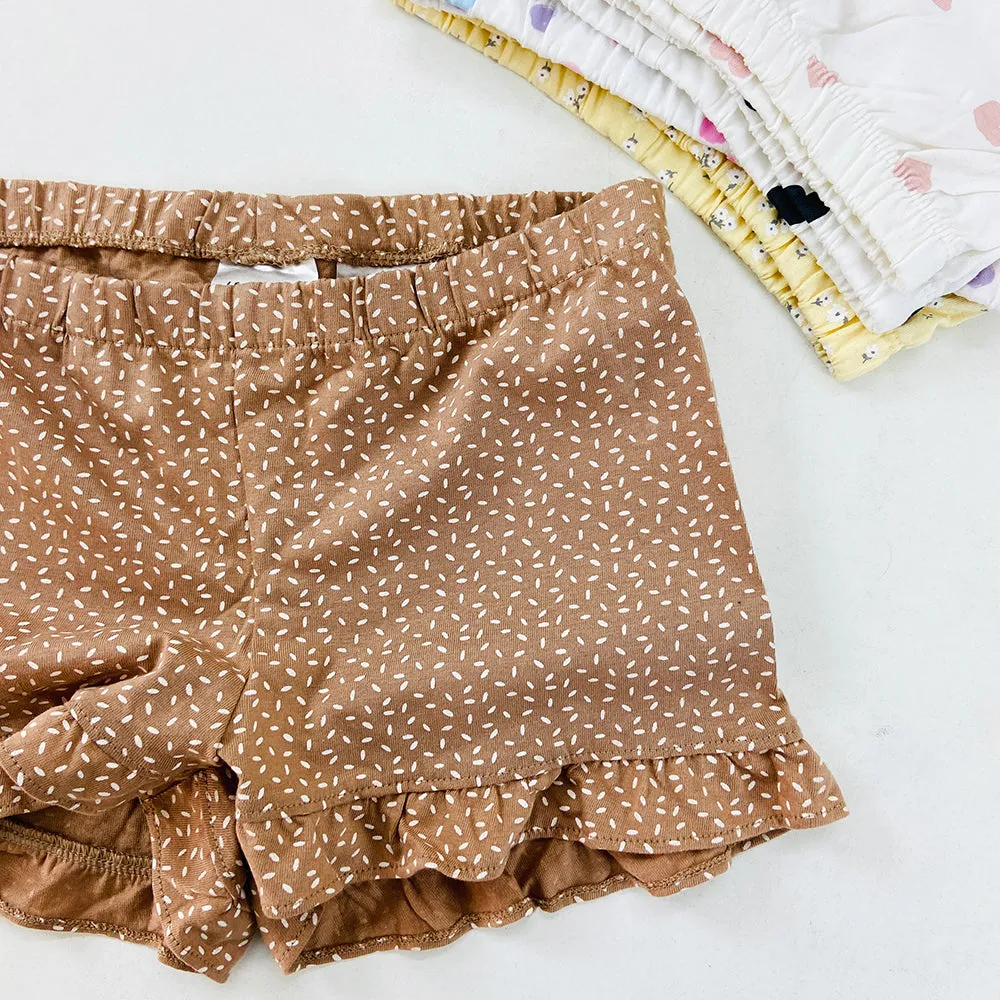 Girls Printed Cotton Jersey Shorts