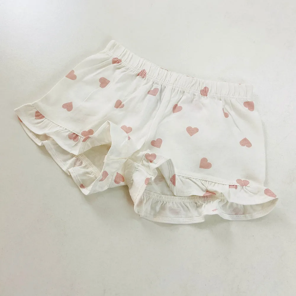 Girls Printed Cotton Jersey Shorts