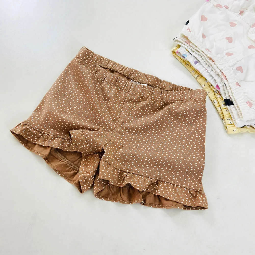 Girls Printed Cotton Jersey Shorts
