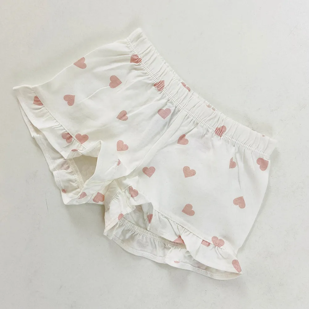 Girls Printed Cotton Jersey Shorts