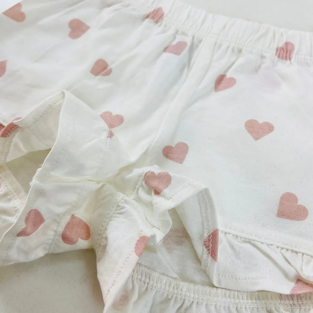 Girls Printed Cotton Jersey Shorts