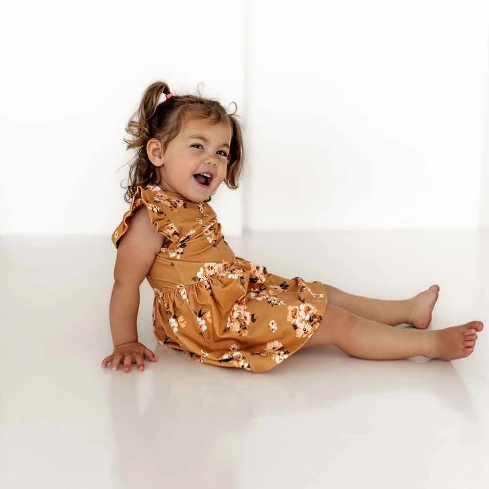 Golden Flower Organic Dress