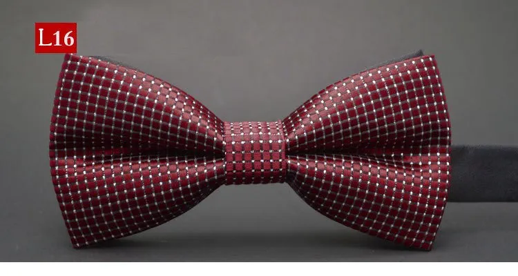 Hot sale Men Formal commercial Gentleman bow tie butterfly cravat bowtie male solid color marriage bow ties for men