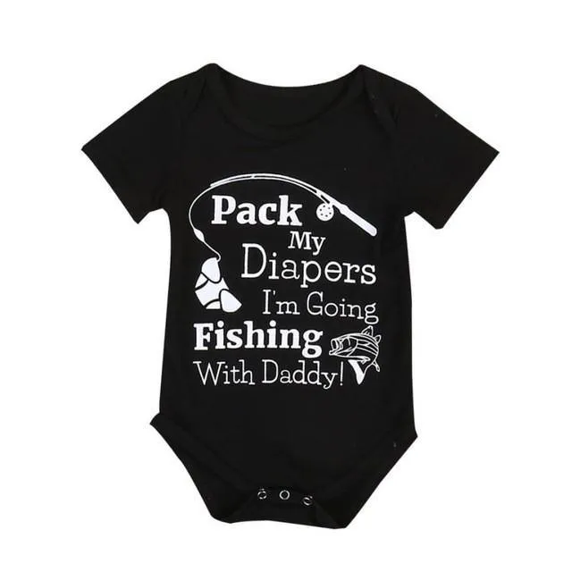 Infant Letter Design Romper Bodysuit