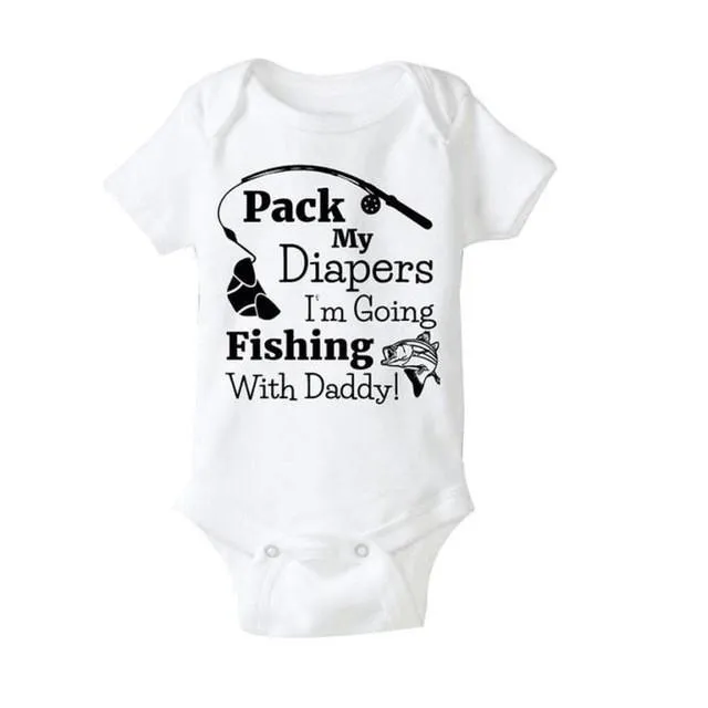 Infant Letter Design Romper Bodysuit