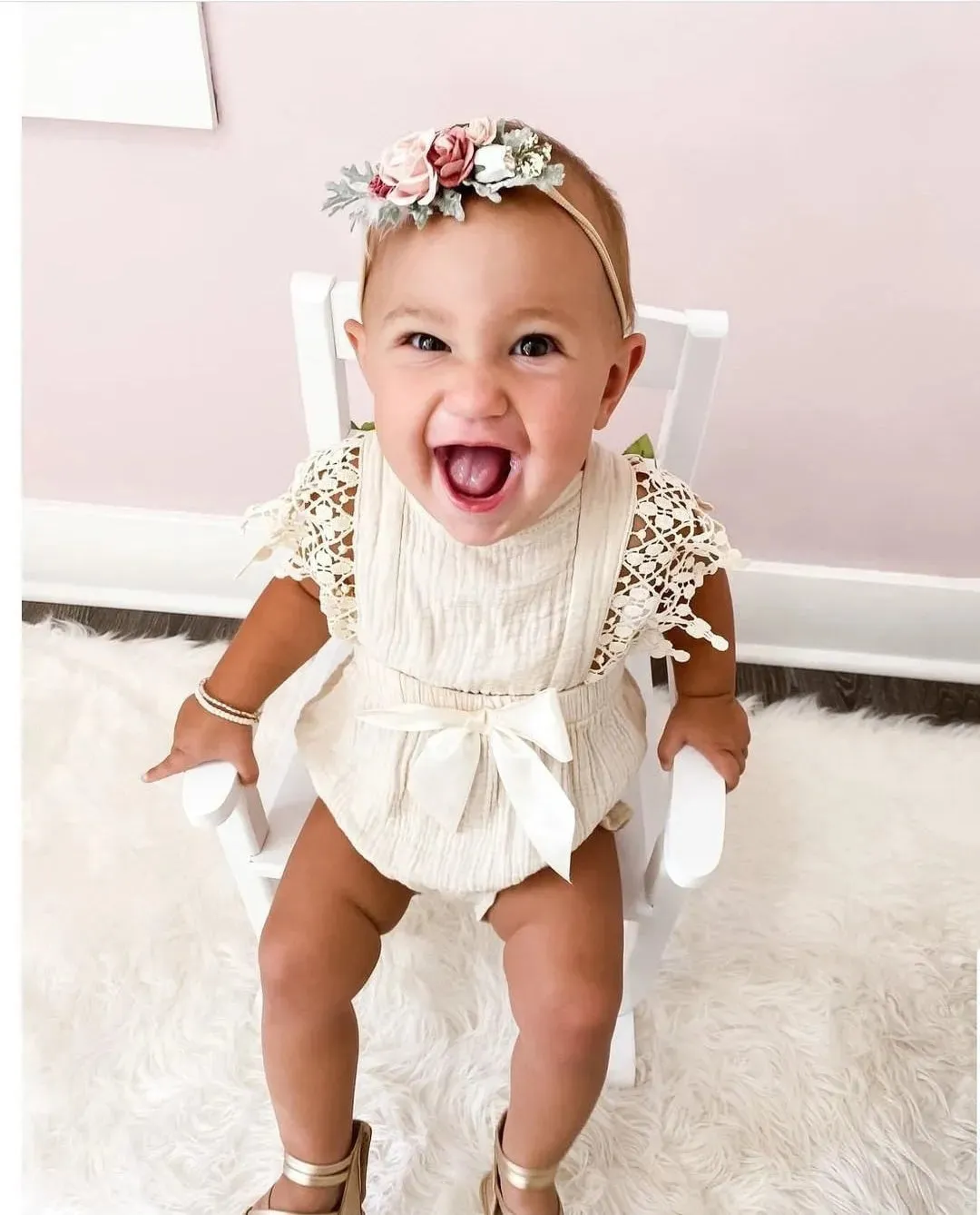 Jami Romper in Cream