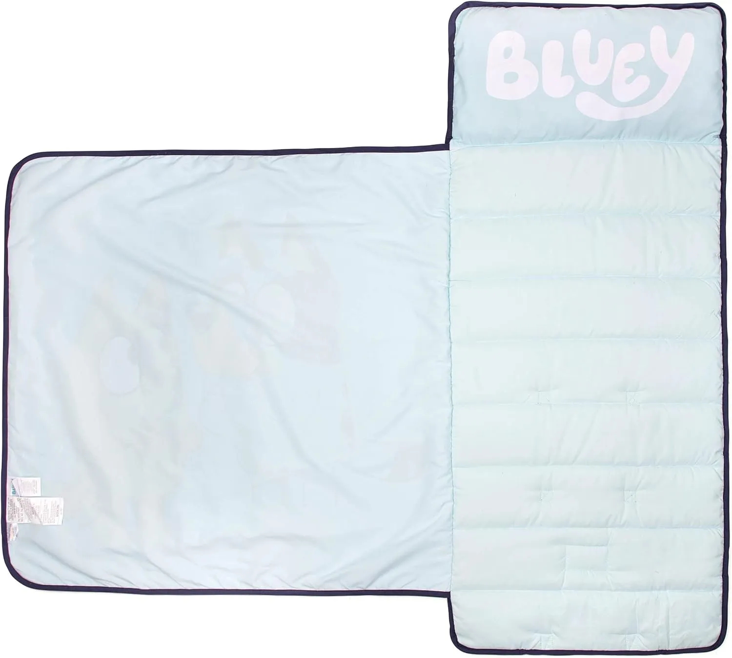 Jay Franco Bluey Sisters Nap Mat  Built-in Pillow and Blanket - Super Soft Microfiber Kids'/Toddler/Children's Bedding, Ages 3-7 (Official Bluey Product)