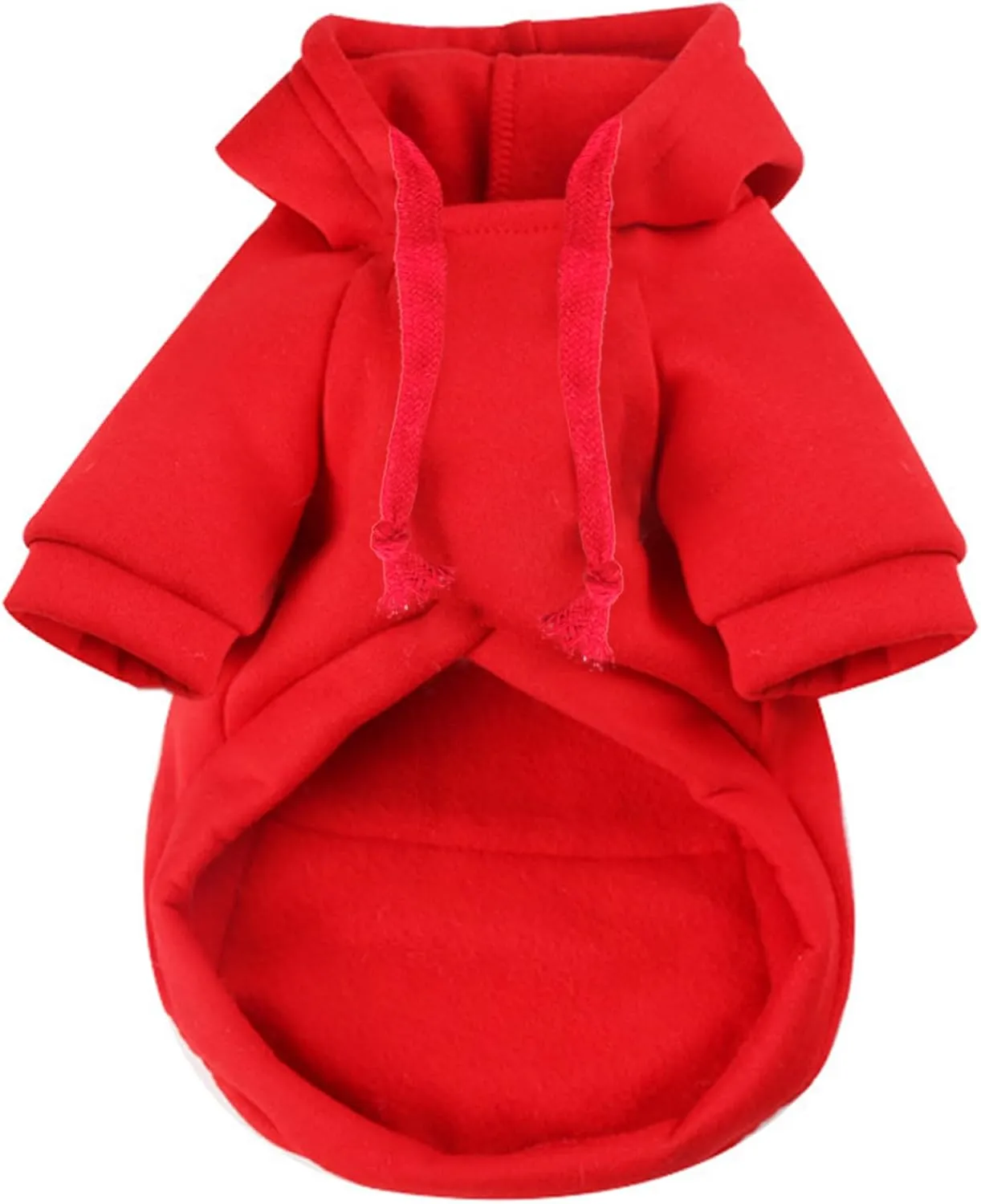 Jecikelon Pet Dog Cold Weather Coat with Pocket Winter Dog Hoodie Warm Puppy Clothes for Small Dogs Chihuahua Clothing (Medium, Y02-Red)