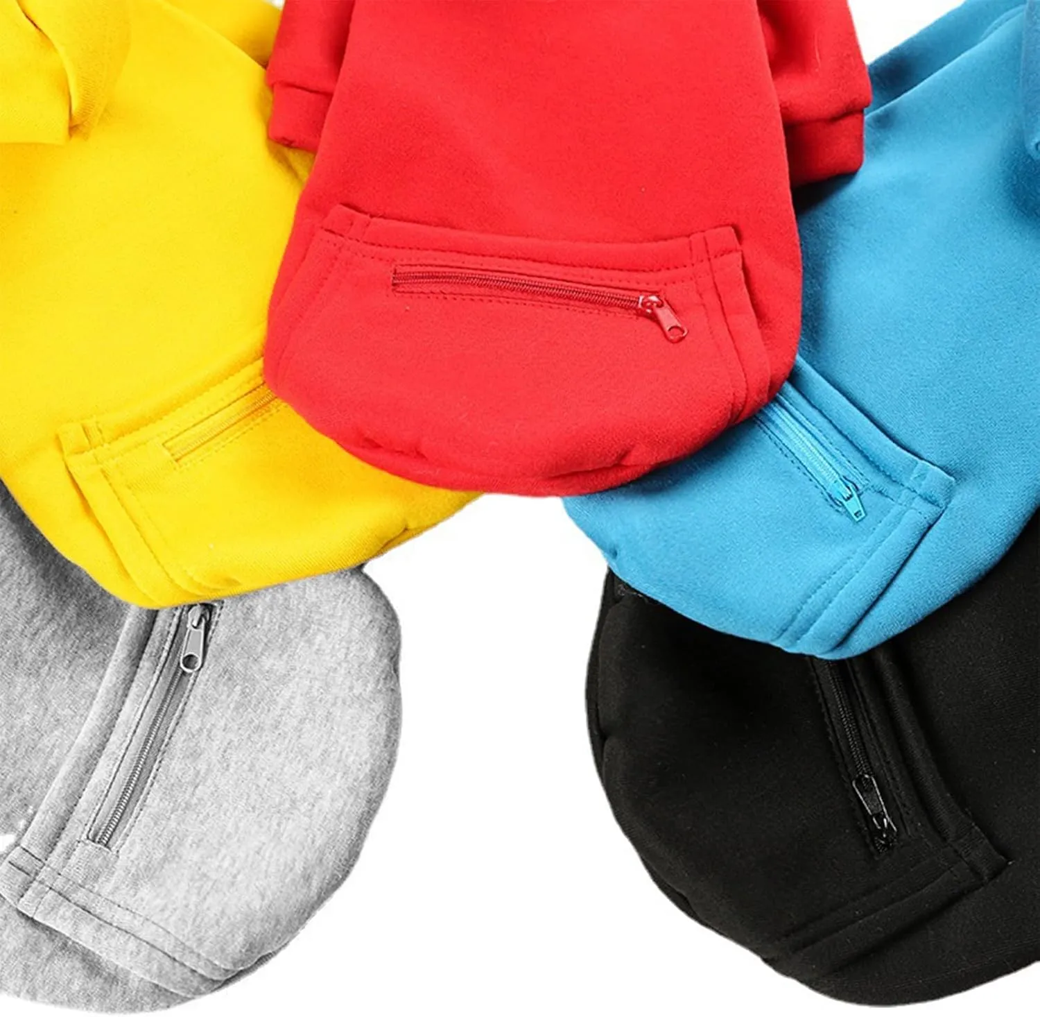 Jecikelon Pet Dog Cold Weather Coat with Pocket Winter Dog Hoodie Warm Puppy Clothes for Small Dogs Chihuahua Clothing (Medium, Y02-Red)