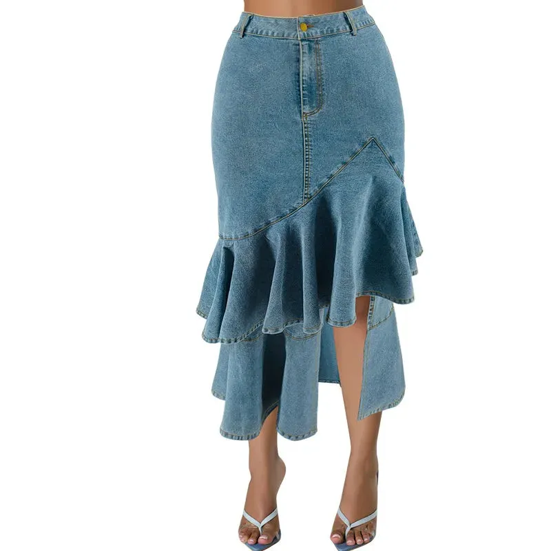 Kara Hip-covering Straight Long Skirt