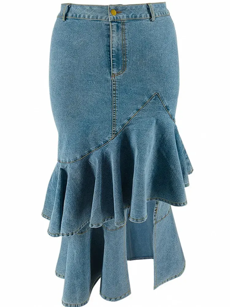 Kara Hip-covering Straight Long Skirt