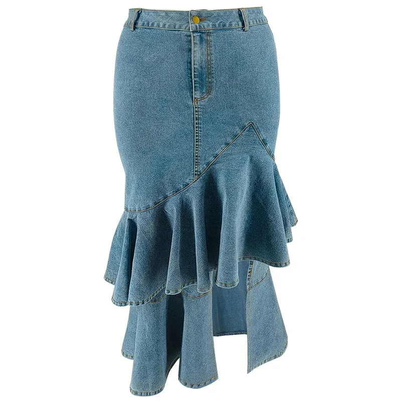Kara Hip-covering Straight Long Skirt