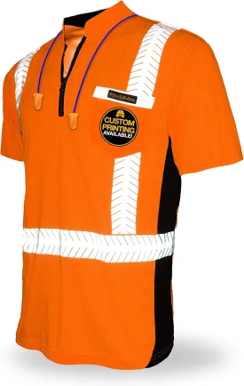 KwikSafety - Charlotte, NC - Premium Short Sleeve Safety Shirts [Crew Neck, Button & Zip Collar] Class 2 ANSI Tested OSHA