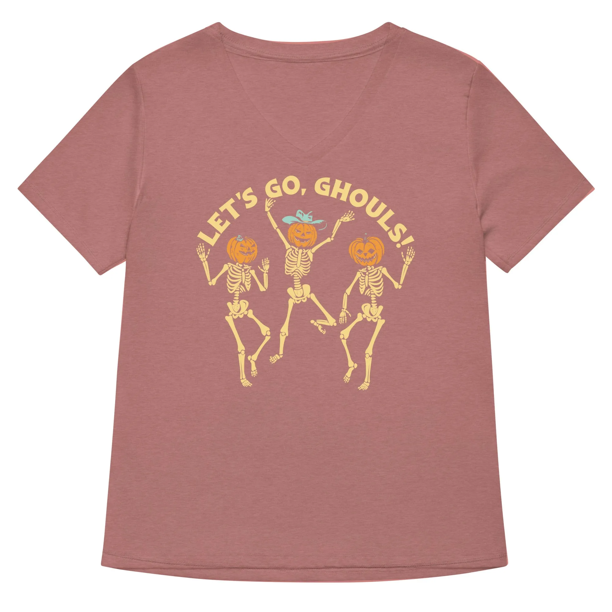 Let's Go, Ghouls! Women's V-Neck Tee