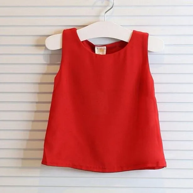 Lovely Little Girls Dress Vest Pleated Dress Two