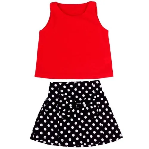Lovely Little Girls Dress Vest Pleated Dress Two