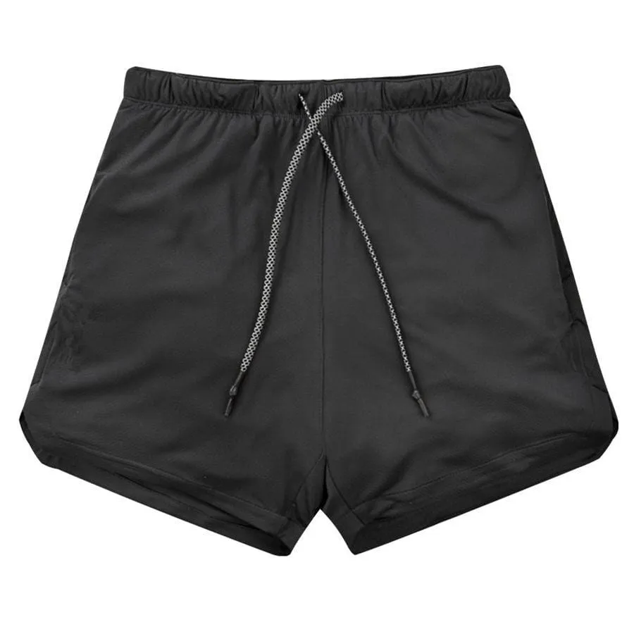 Men's Compression-Lined Workout Shorts