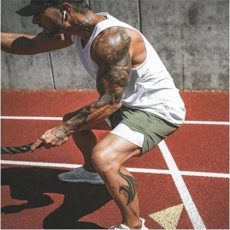 Men's Compression-Lined Workout Shorts
