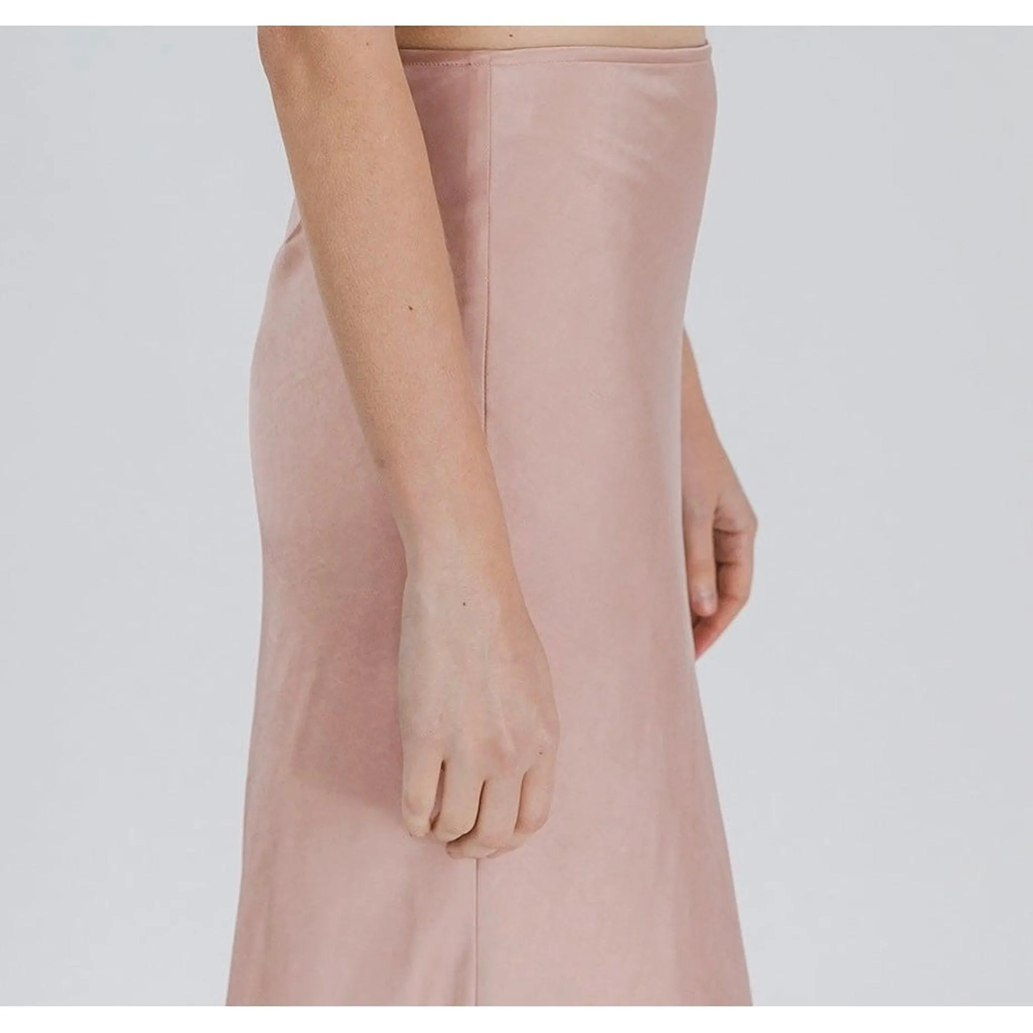 Midi Slip Skirt - Blush/Neutral