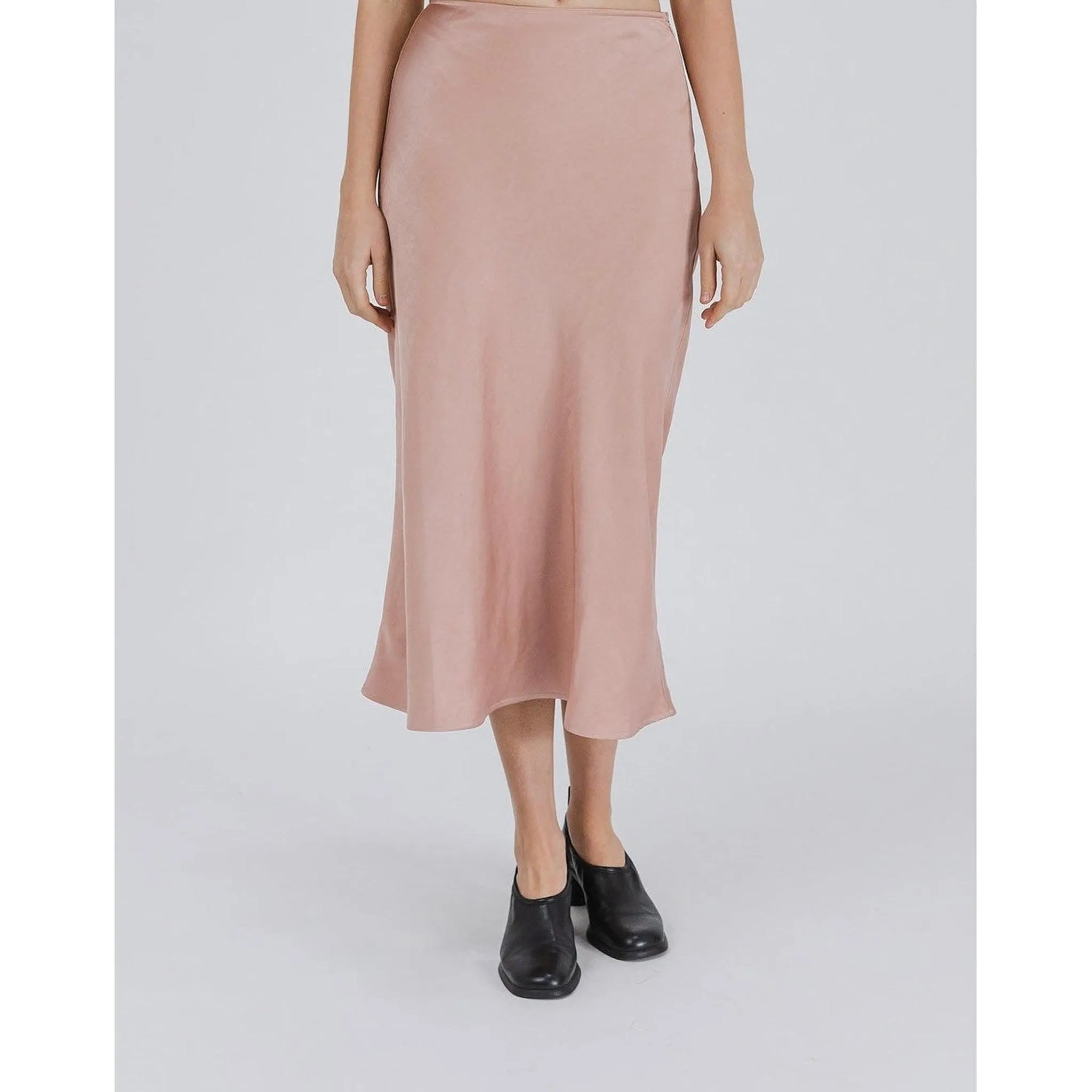 Midi Slip Skirt - Blush/Neutral
