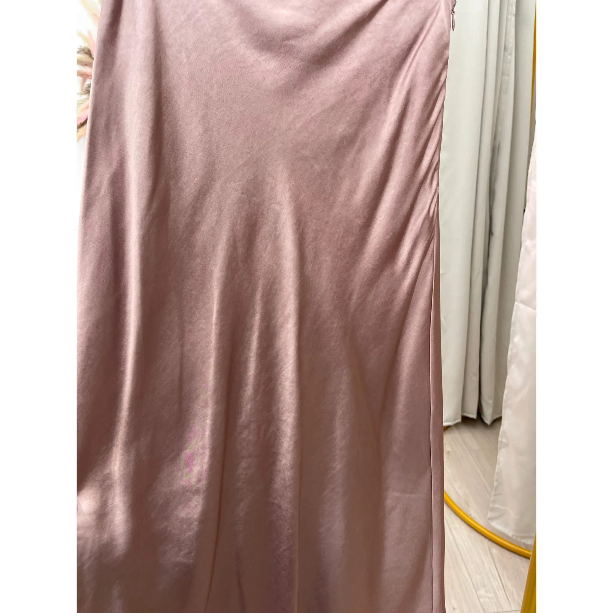 Midi Slip Skirt - Blush/Neutral