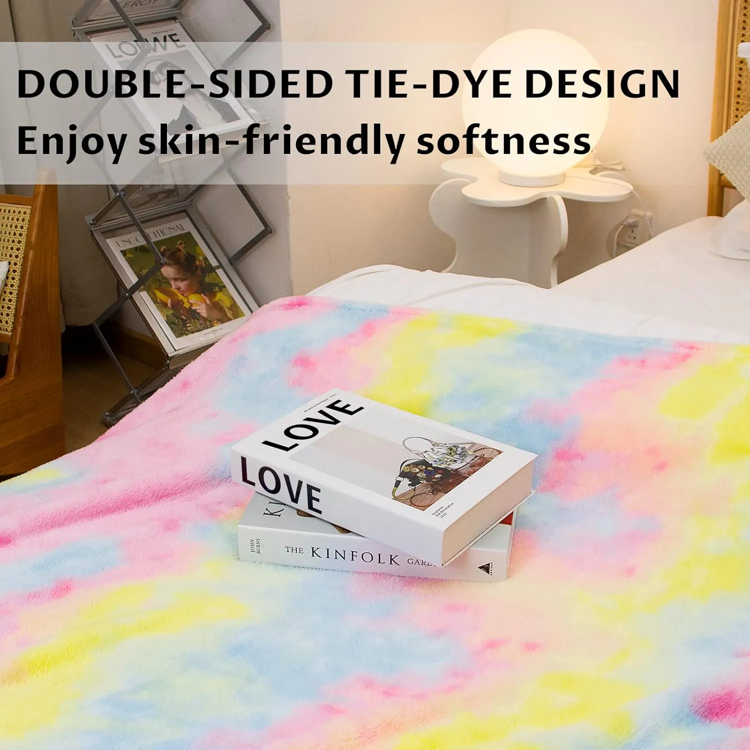MUGD Soft Blankets Fleece Soft Fuzzy Throw Blanket Kids Warm Throw Blanket for Bed